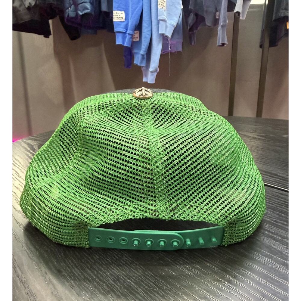 Chrome Hearts CH Hollywood Green Trucker Hat - Picture 4 of 10